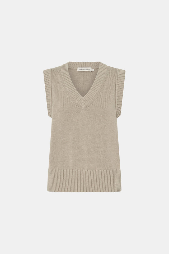 Camilla and Marc | Tori Knit Vest Top - Oat
