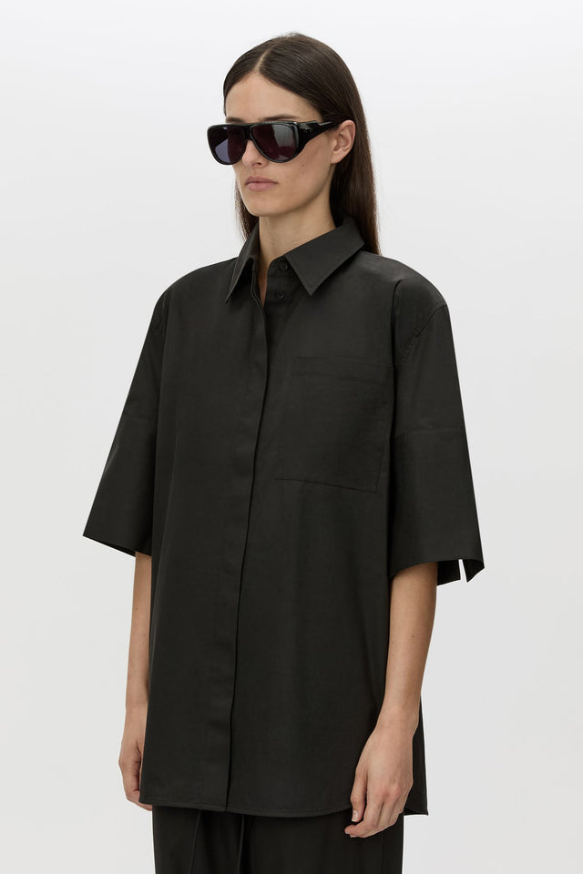 Camilla and Marc  | Winslow Short Sleeve Shirt - Black