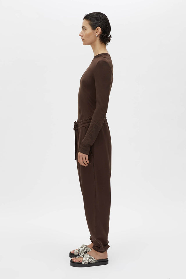 Camilla and Marc | Tia Logo Track Pant - Bitter Chocolate