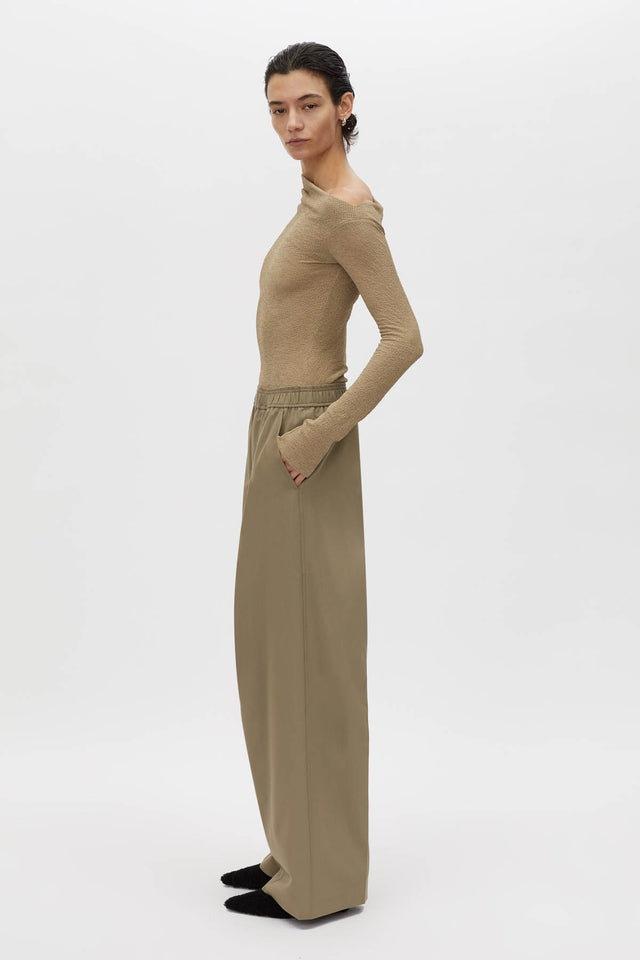 Camilla and Marc | Zeno Monogram Elastic Pant - Khaki