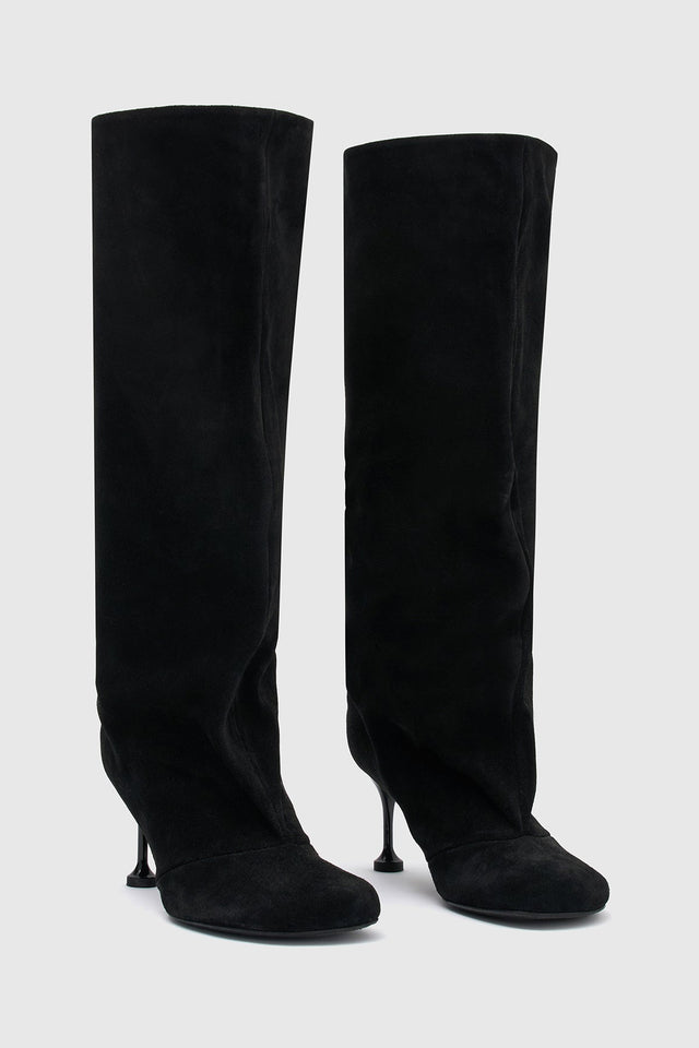 Camilla and Marc | Amber Knee High Boot - Suede Black