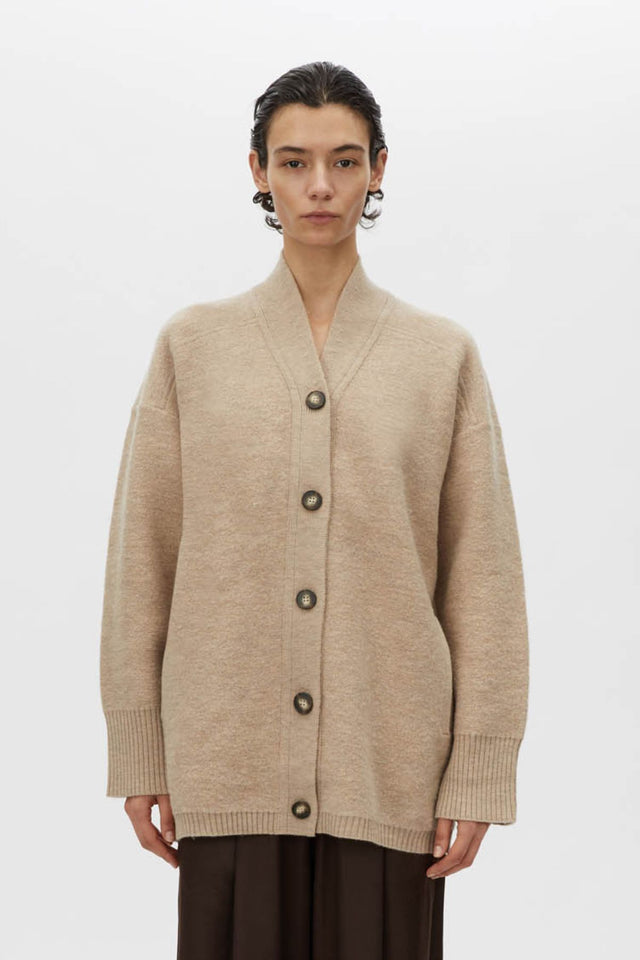 Camilla and Marc | Rohan Boiled Merino Knit Cardigan - Oatmeal Melange