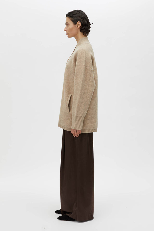 Camilla and Marc | Rohan Boiled Merino Knit Cardigan - Oatmeal Melange