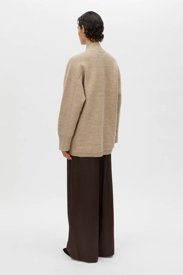 Camilla and Marc | Rohan Boiled Merino Knit Cardigan - Oatmeal Melange