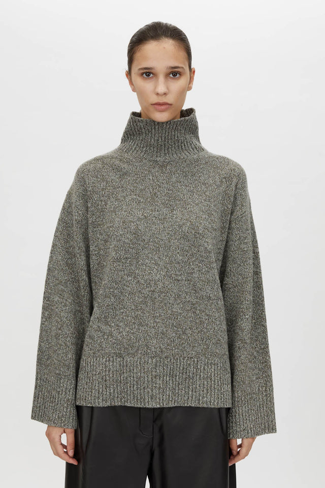 Camilla and Marc | Breccia Knit Sweater - Khaki Twill