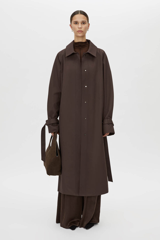 Camilla and Marc | Dia Car Coat - Bitter Chocolate