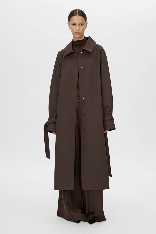 Camilla and Marc | Dia Car Coat - Bitter Chocolate