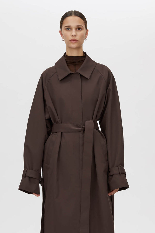 Camilla and Marc | Dia Car Coat - Bitter Chocolate