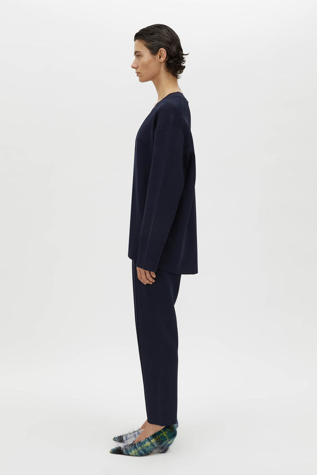 Camilla and Marc | Lyndon Knit Pant - Navy