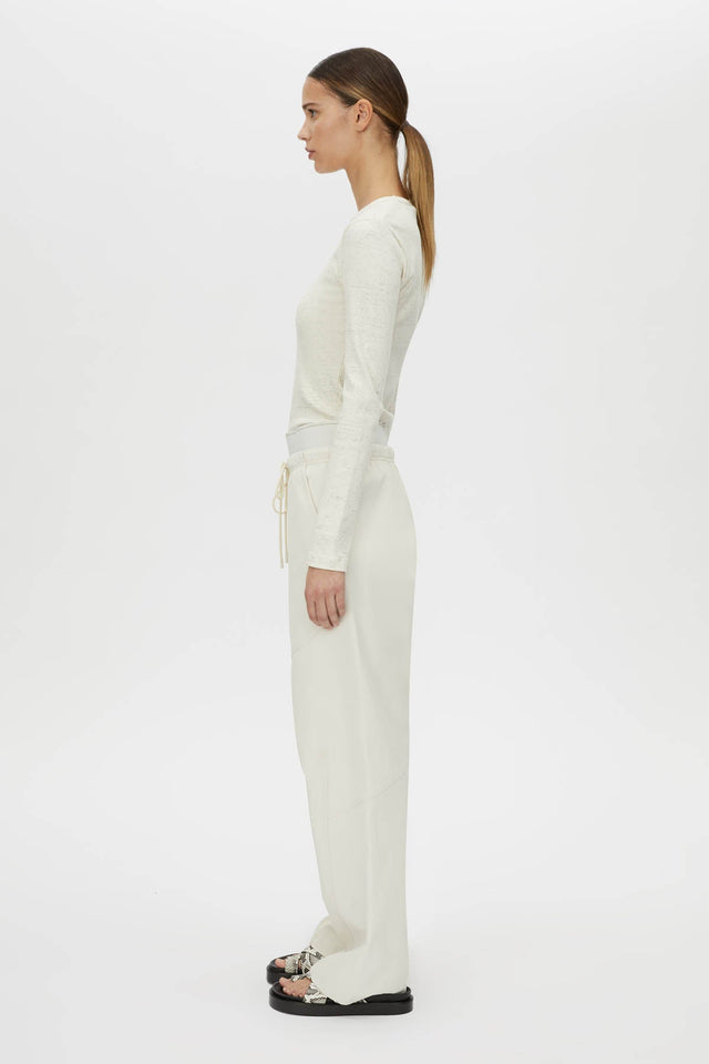 Camilla and Marc | Nora Long Sleeve Monogram Top - Ivory Marle