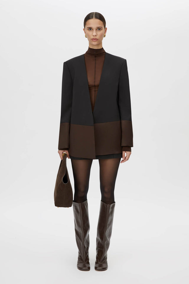 Camilla and Marc | Vault Blazer - Black/Chocolate