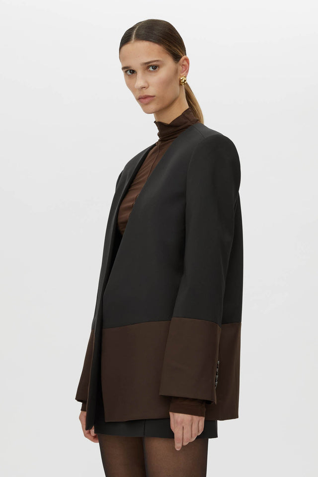 Camilla and Marc | Vault Blazer - Black/Chocolate