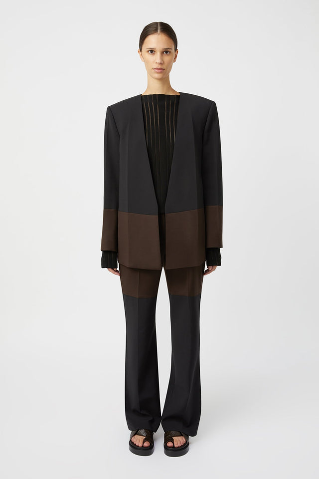 Camilla and Marc | Vault Blazer - Black/Chocolate