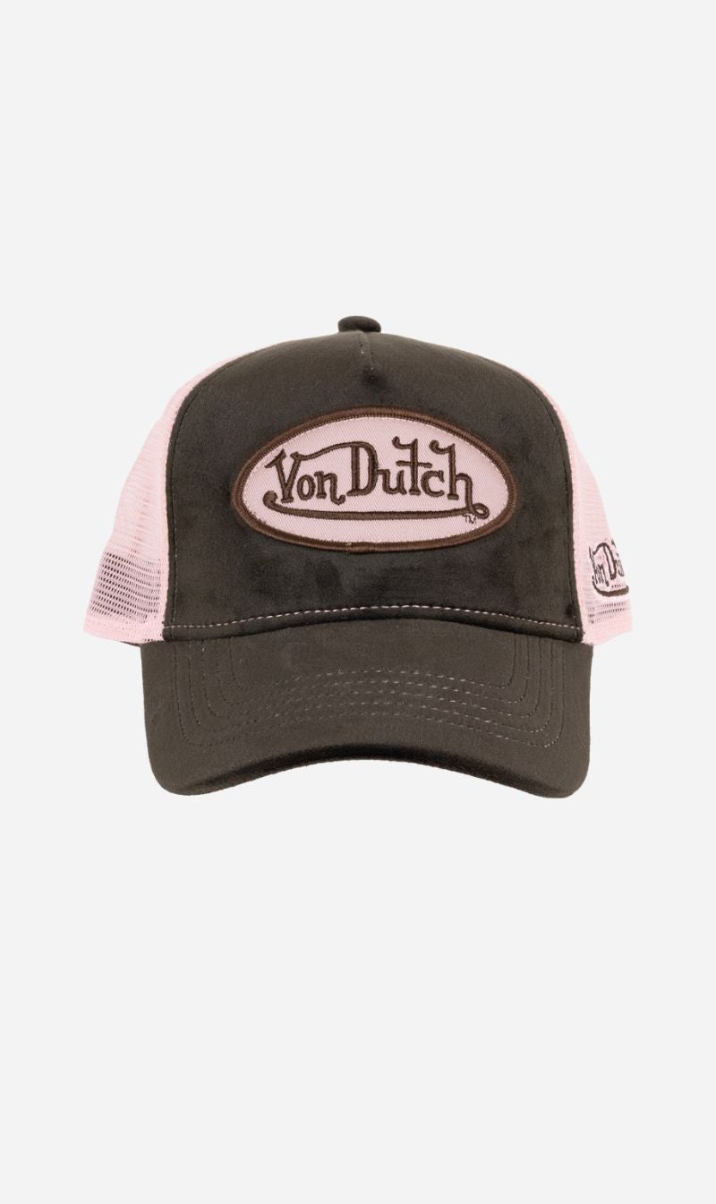 Von Dutch | Velvet Patch Trucker - Brown/Pink