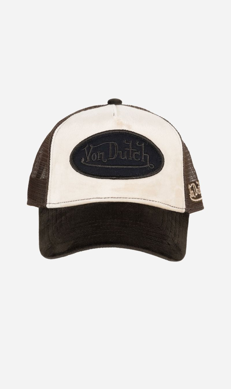 Von Dutch | Velvet Patch Trucker - Taupe/Brown