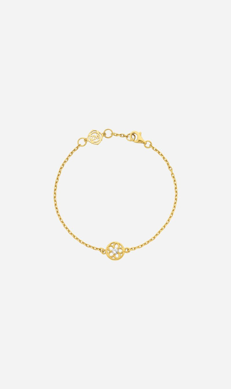 Zoe & Morgan | Manuka Bracelet - Gold/White Zircon