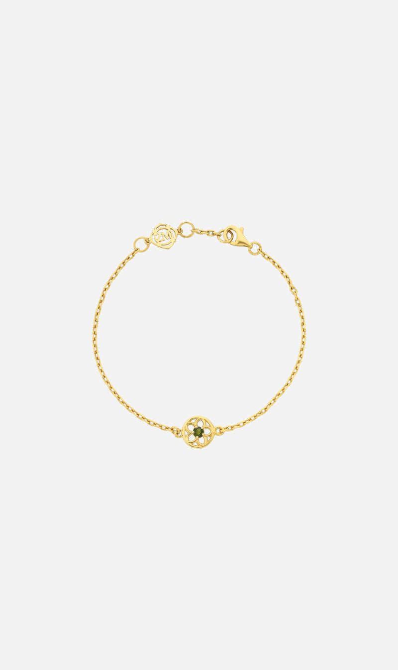Zoe & Morgan | Manuka Bracelet - Gold/Chrome Diopside