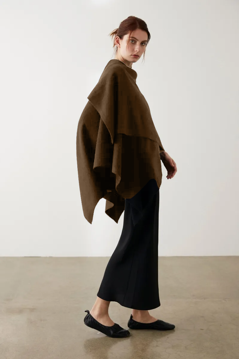 Marle | Matilda Poncho - Chestnut