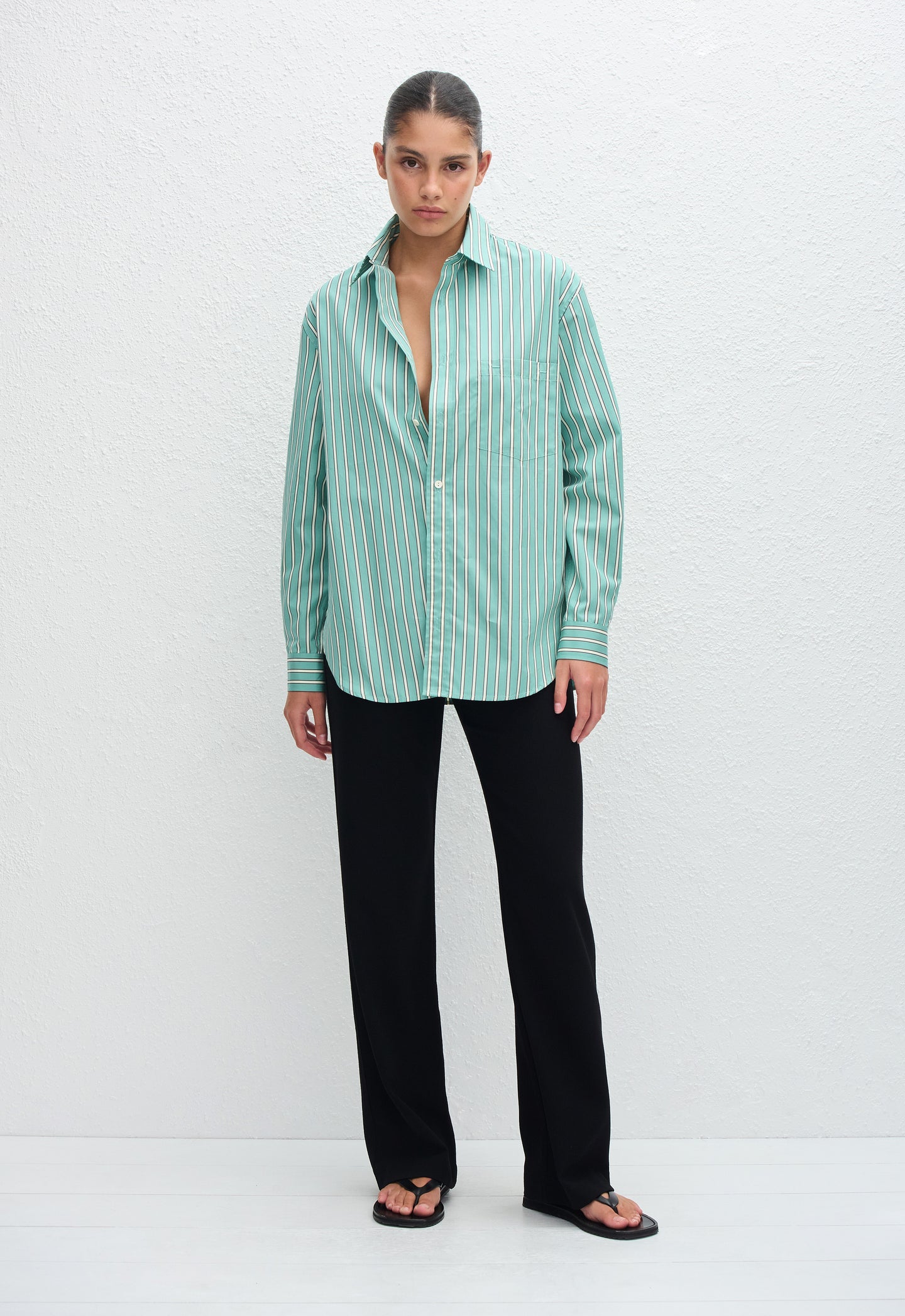 Matteau | Classic Stripe Shirt - Aegean