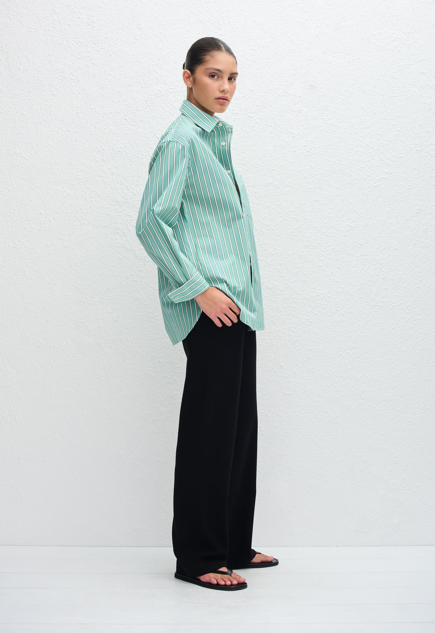 Matteau | Classic Stripe Shirt - Aegean