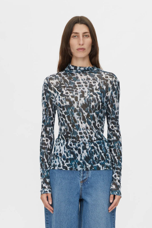 Camilla and Marc | Plumage Long Sleeve Top - Steel Plumage