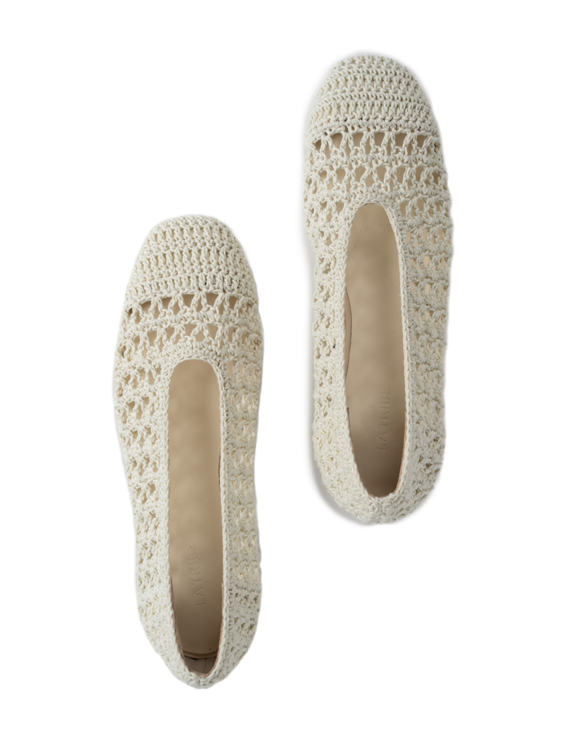 La Tribe | Crochet Ballet Flat - Cream