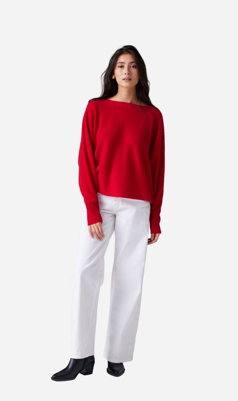 CRUSH | Yangon Boat Neck - Cherry