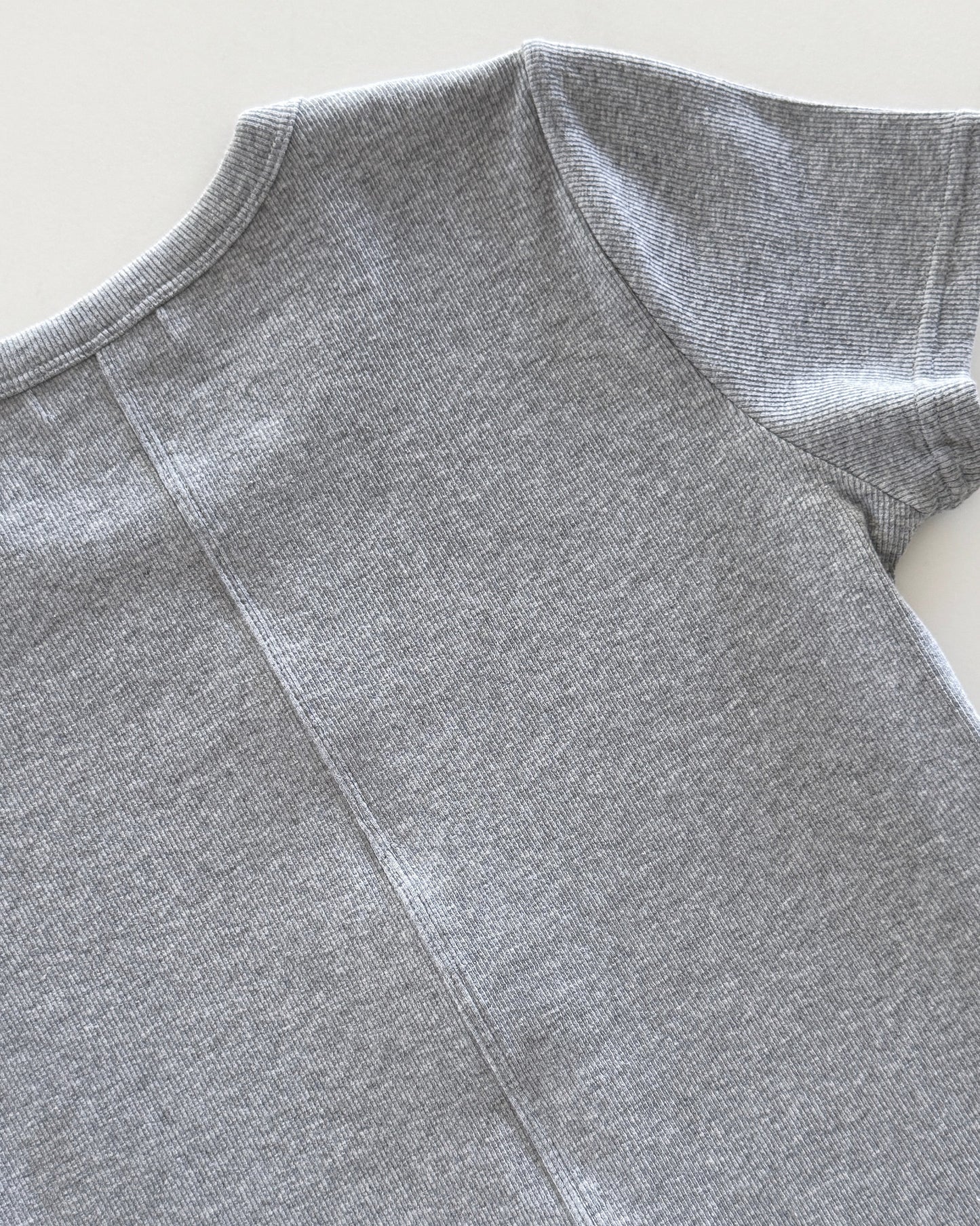 Dear Dylan | Baby Tee - Grey Marle
