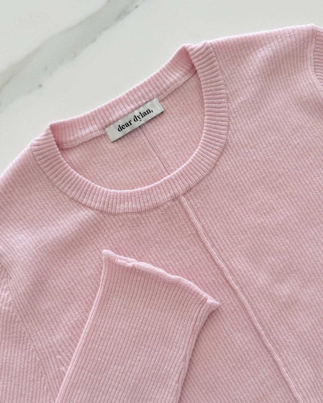 Dear Dylan | Merino Long Sleeve Knit - Ballet Pink