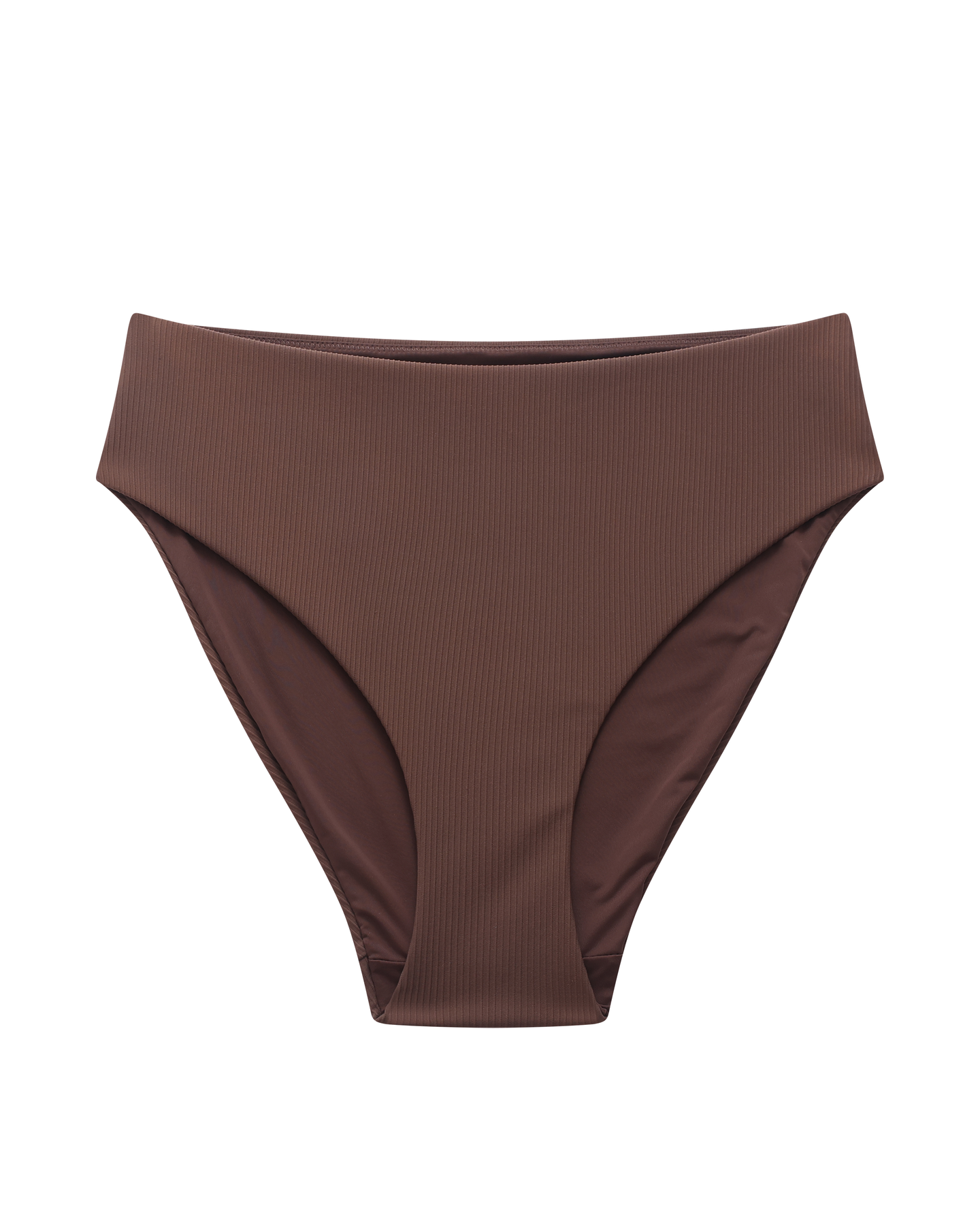 Dear Dylan | High Rise Swim Brief - Umber Rib