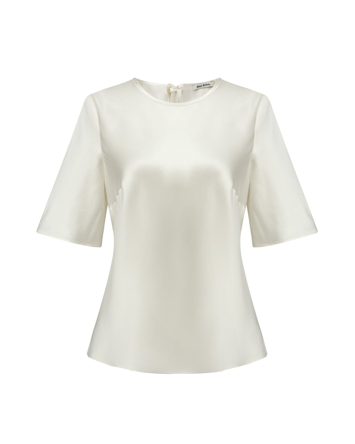 Dear Dylan | Silk Bias Tee - Ivory
