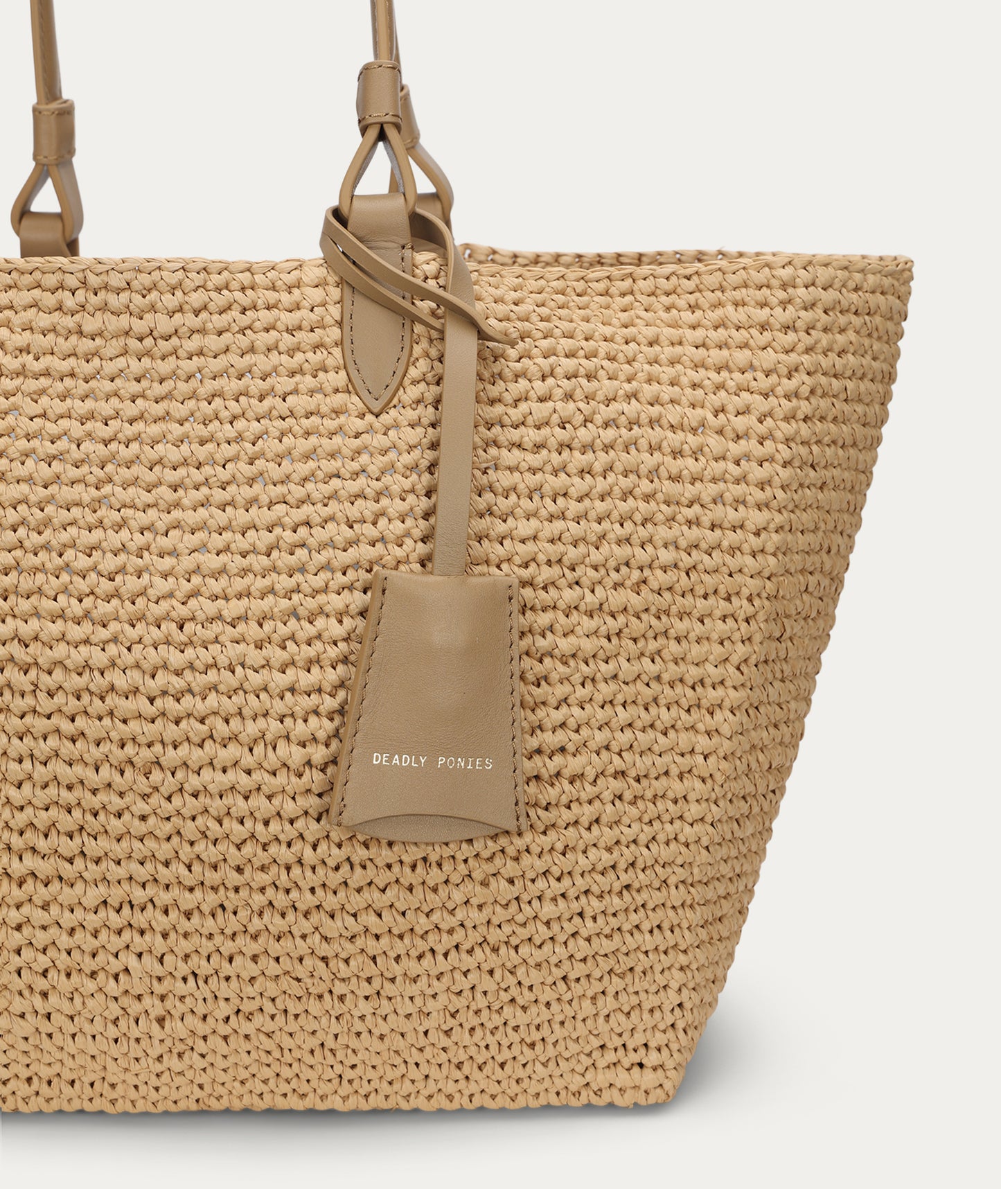 Deadly Ponies | Mr Bandit Tote - Natural Raffia