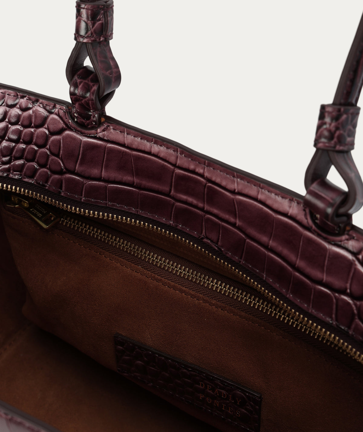 Deadly Ponies | Medium Bandit Tote - Eclipse Croc
