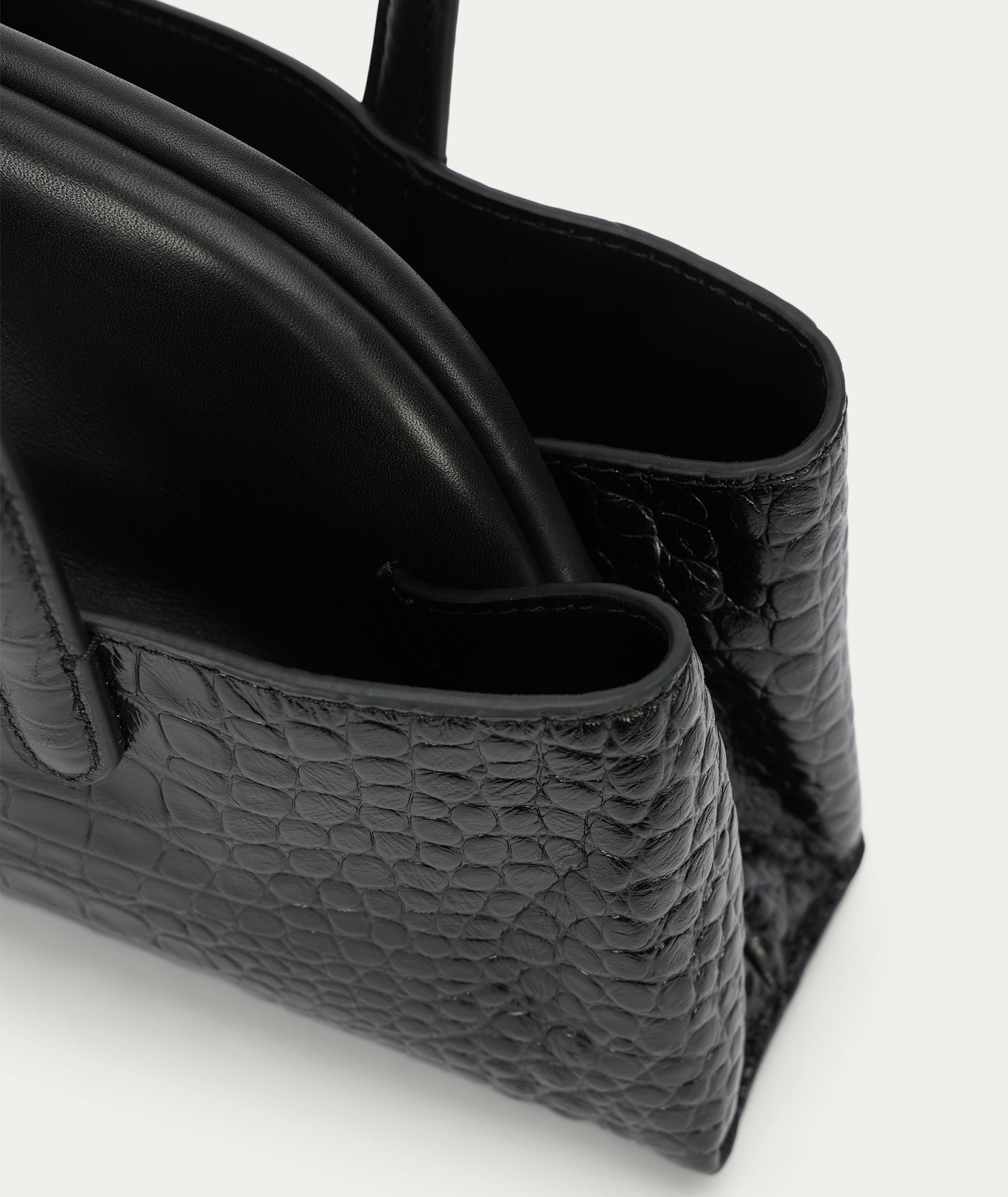Deadly Ponies | Mini Vault Tote - Black Croc