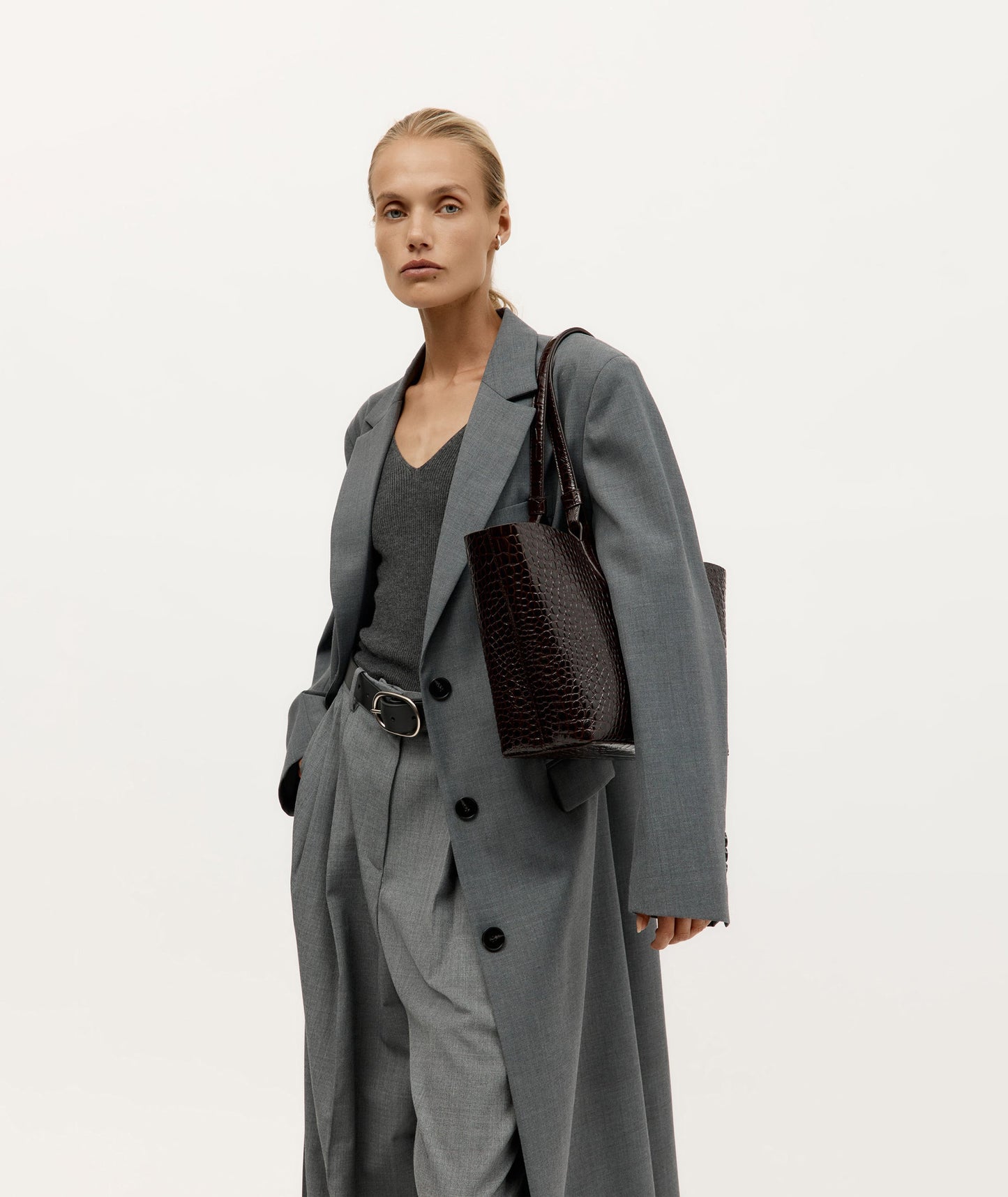 Deadly Ponies | Mr Bandit Tote - Espresso Croc