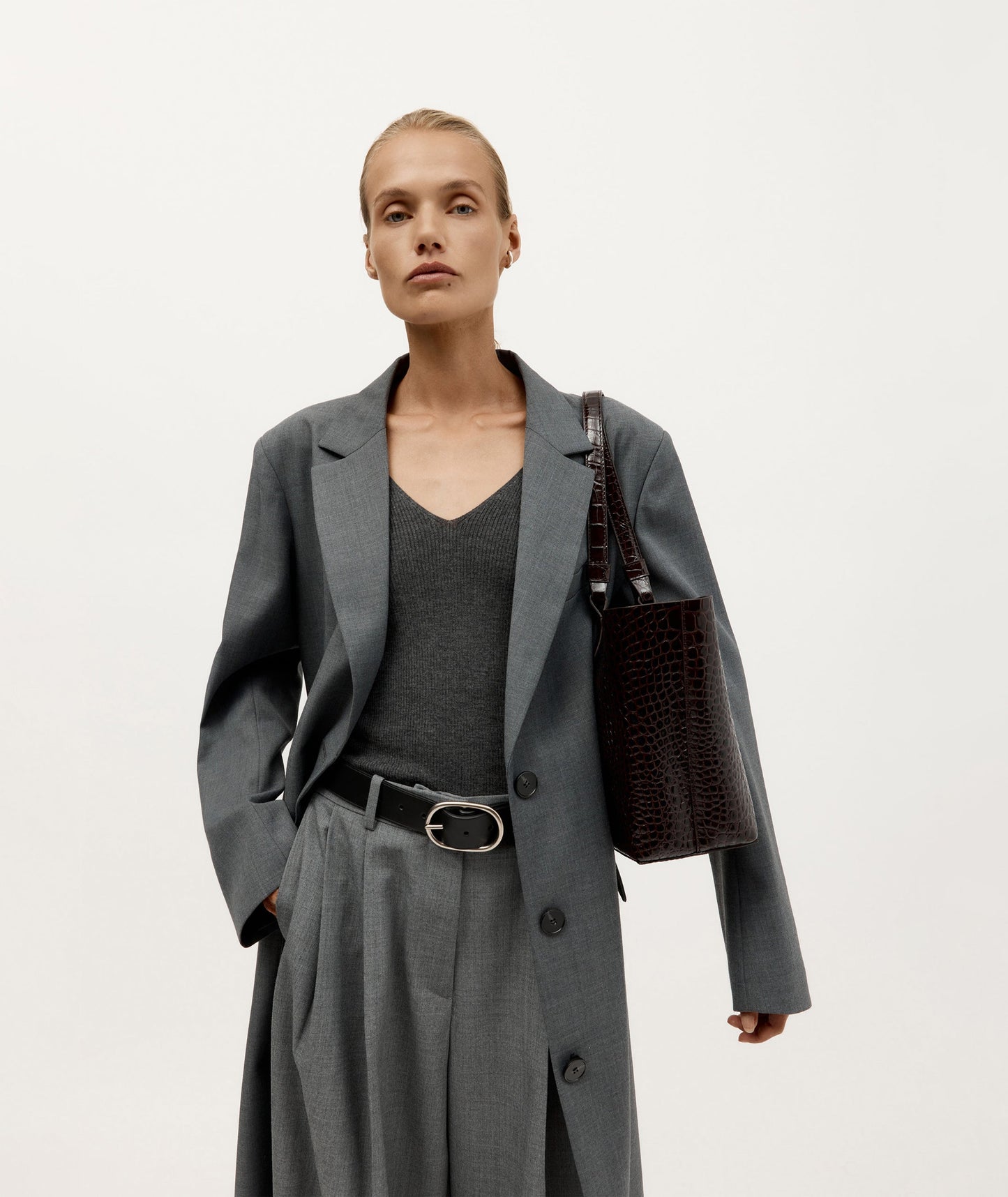 Deadly Ponies | Mr Bandit Tote - Espresso Croc