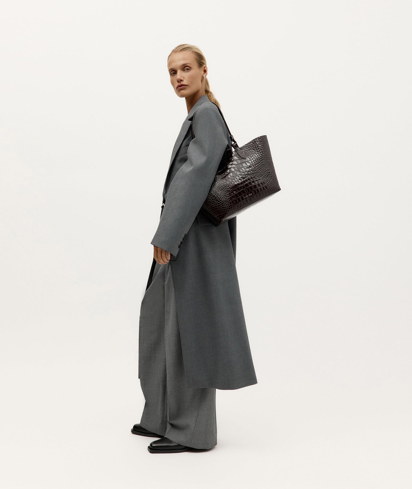 Deadly Ponies | Mr Bandit Tote - Espresso Croc