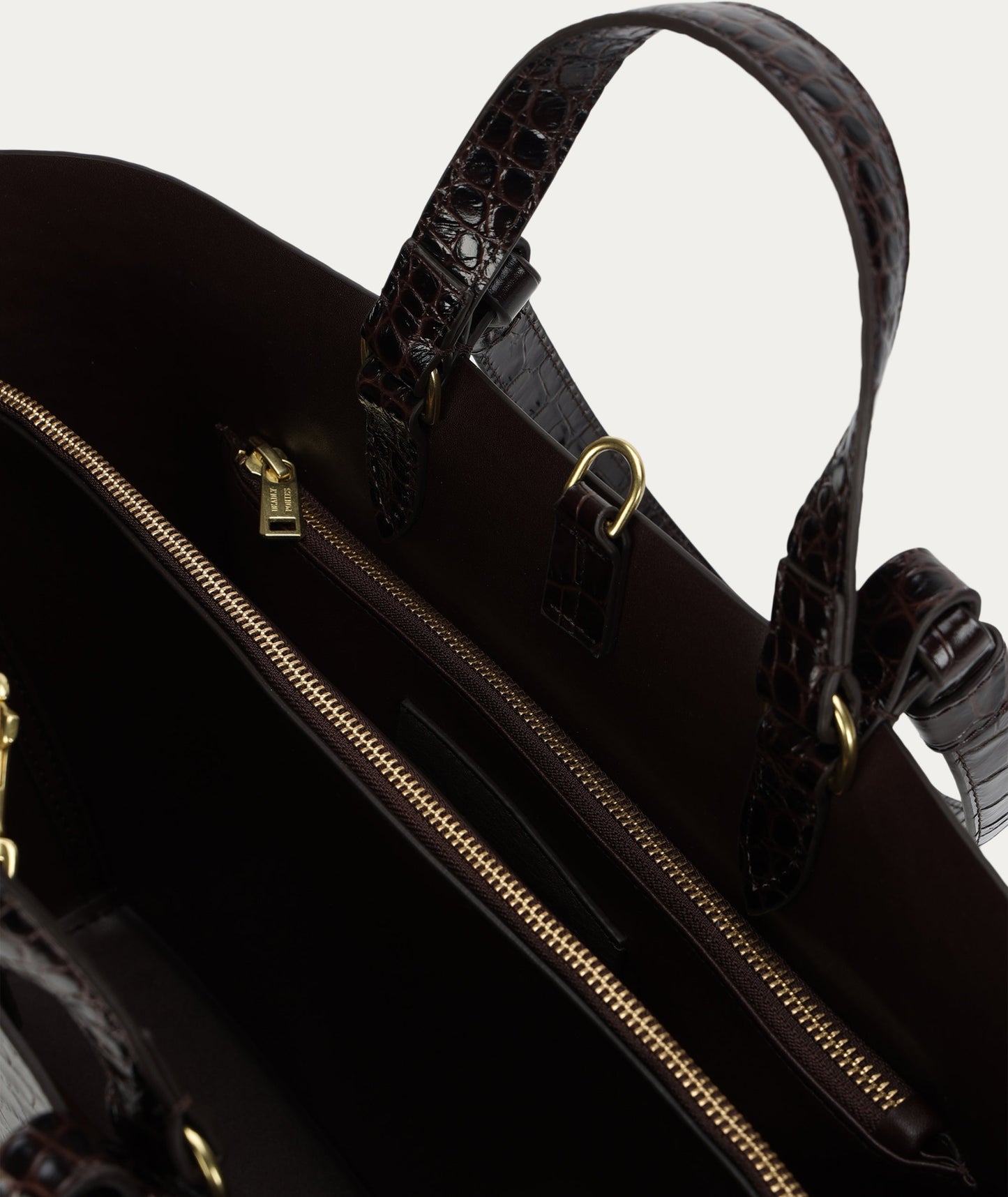 Deadly Ponies | Mr Bandit Tote - Espresso Croc