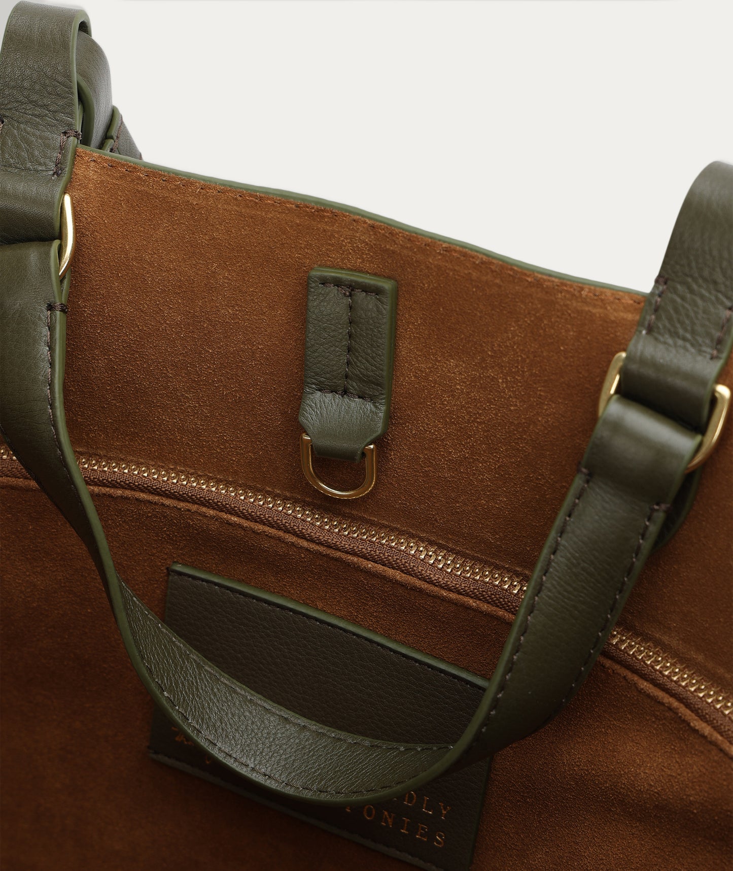 Deadly Ponies | Mr Bandit Tote Maxi - Kale Suede