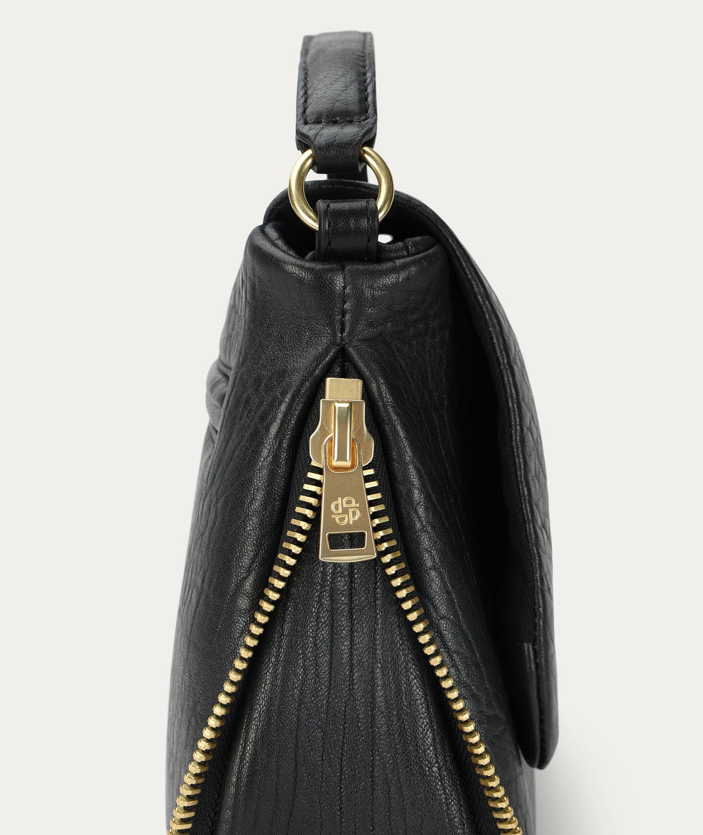 Deadly Ponies | Caiman Bag - Black Bulle / Brass