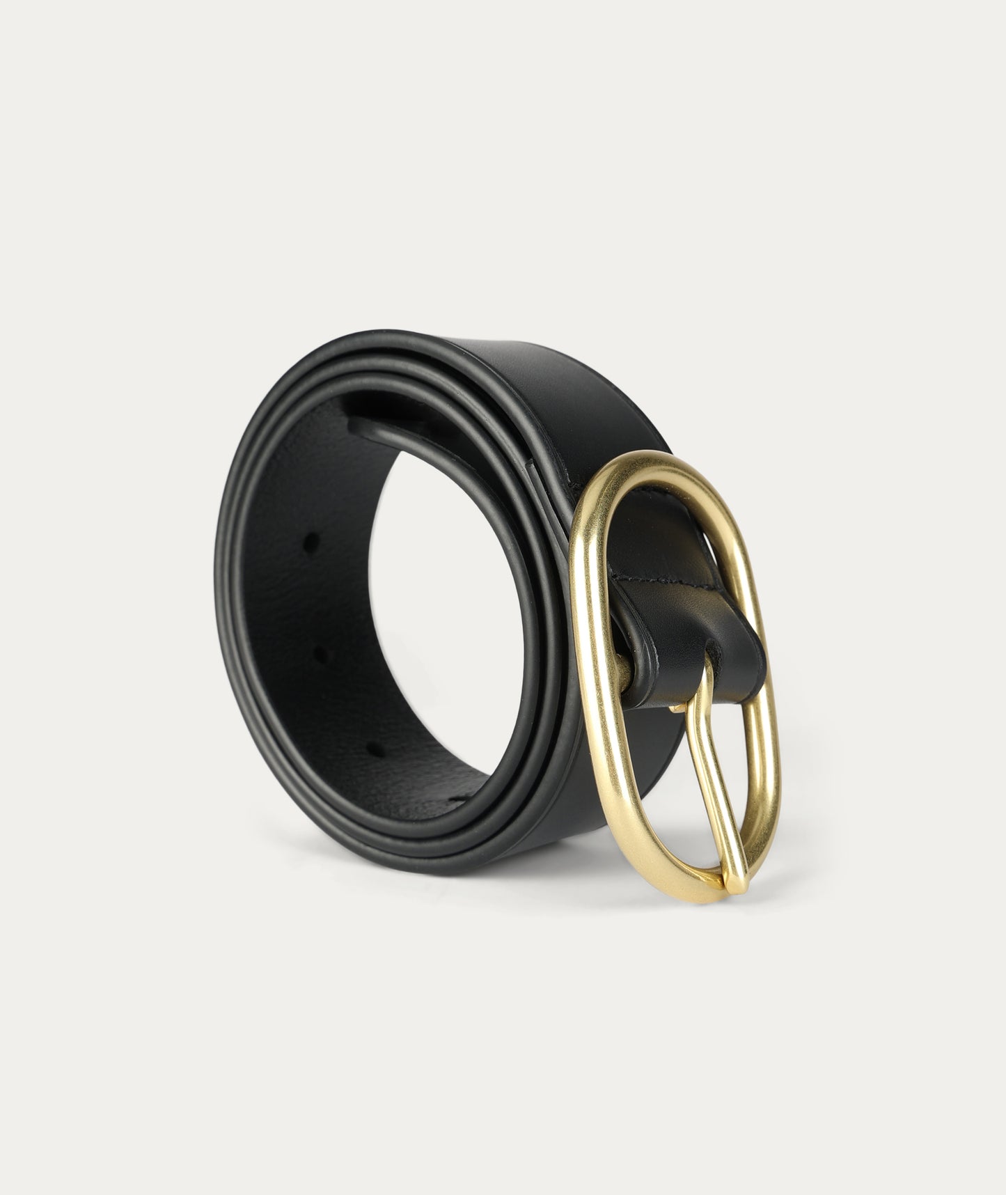 Deadly Ponies | Wide Belt Oval Buckle - Black/Brass