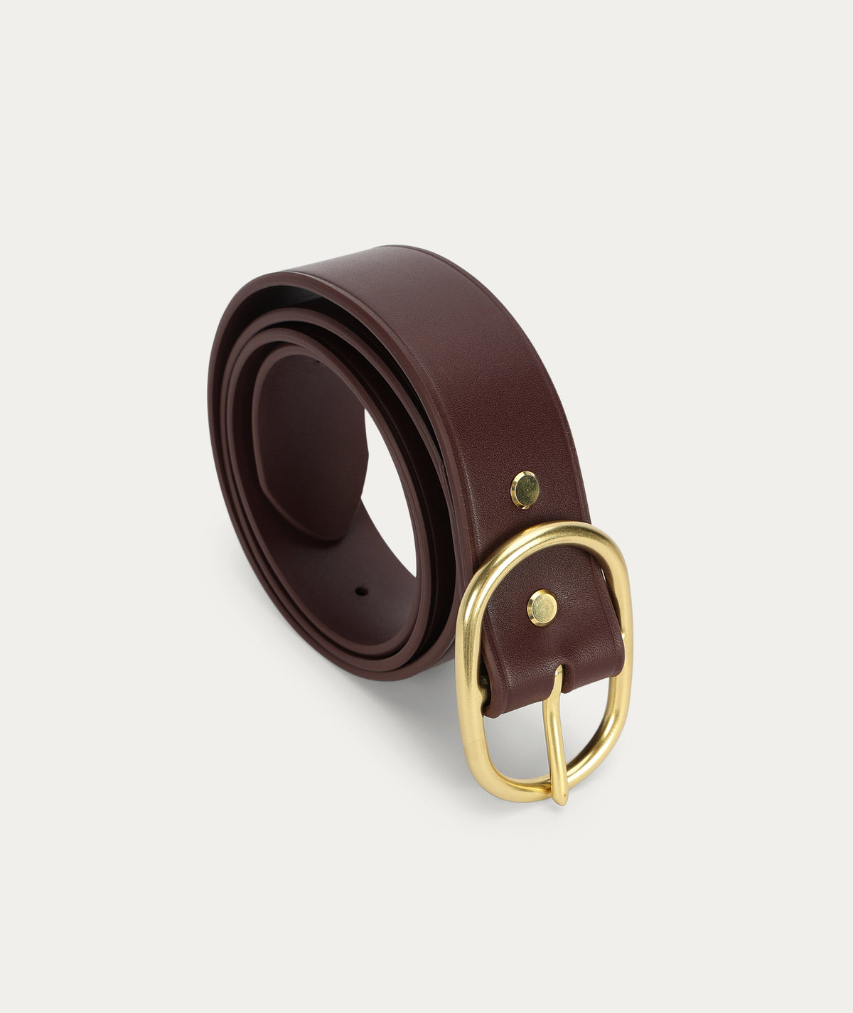 Deadly Ponies | Wide Epona Belt - Dark Cherry / Brass