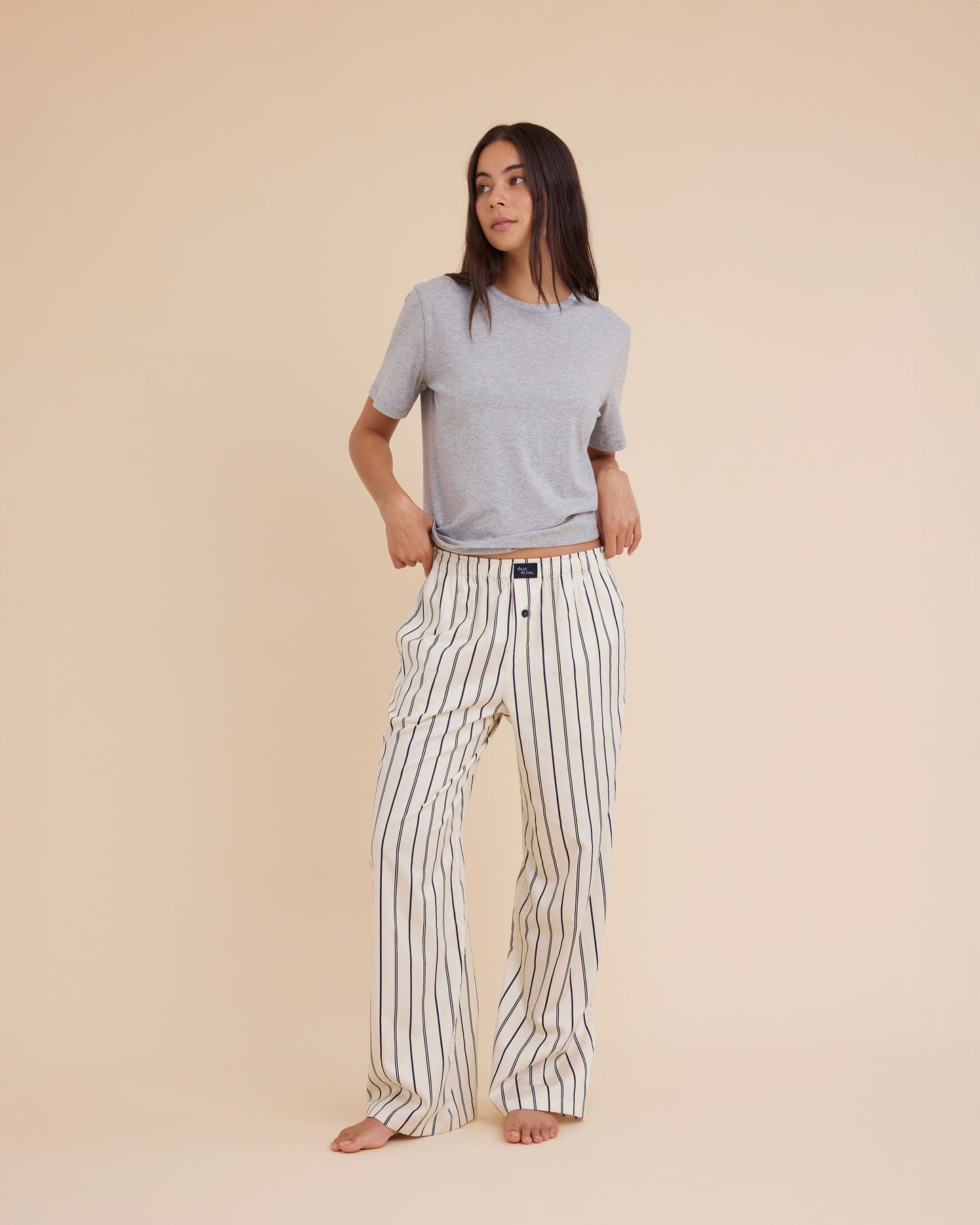 Dear Dylan | Boxer Pant - Ink Stripe