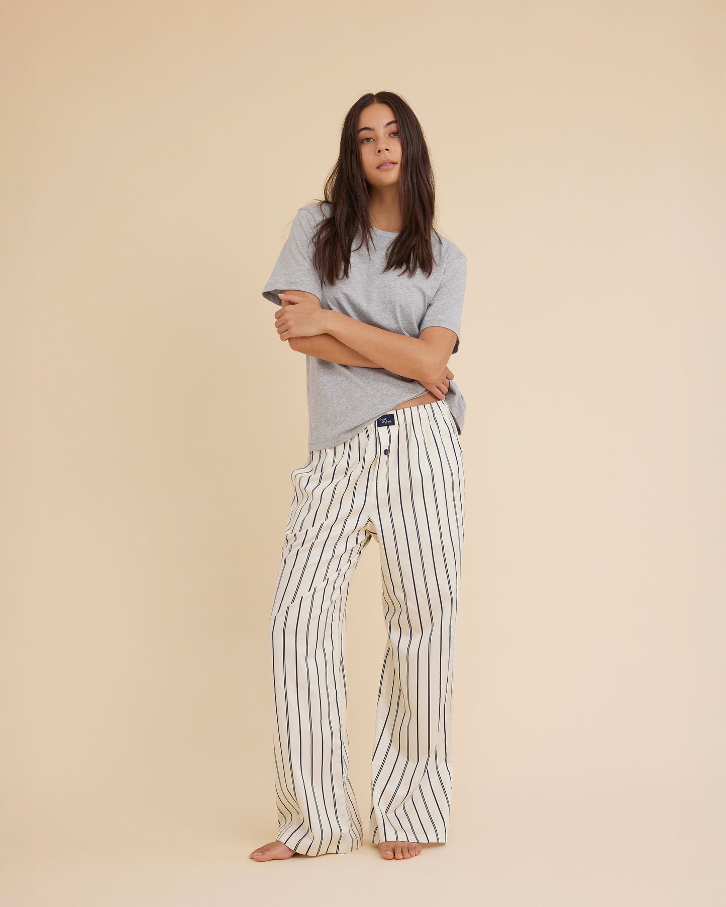 Dear Dylan | Boxer Pant - Ink Stripe
