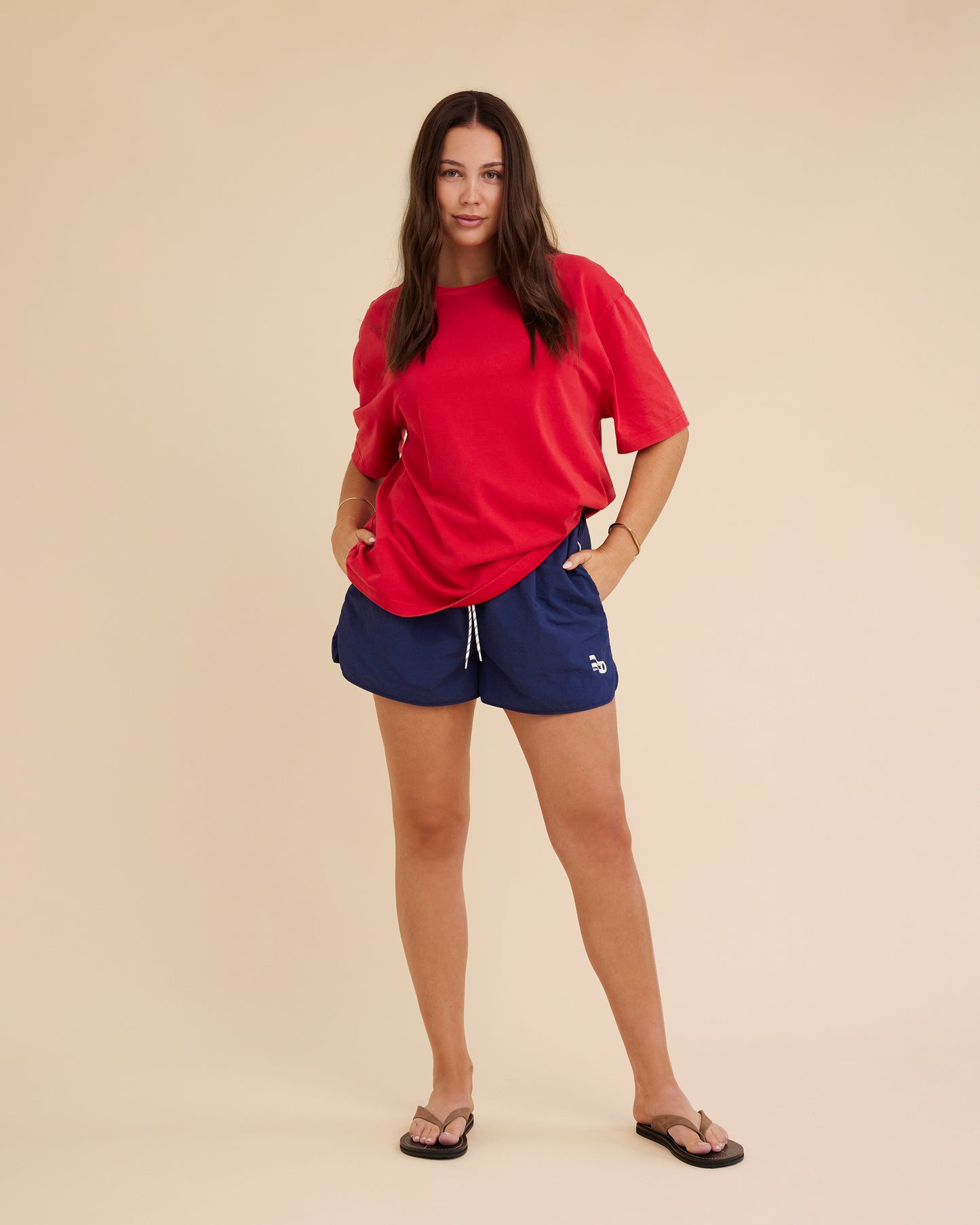 Dear Dylan | Dylan Oversized Tee - Vintage Red