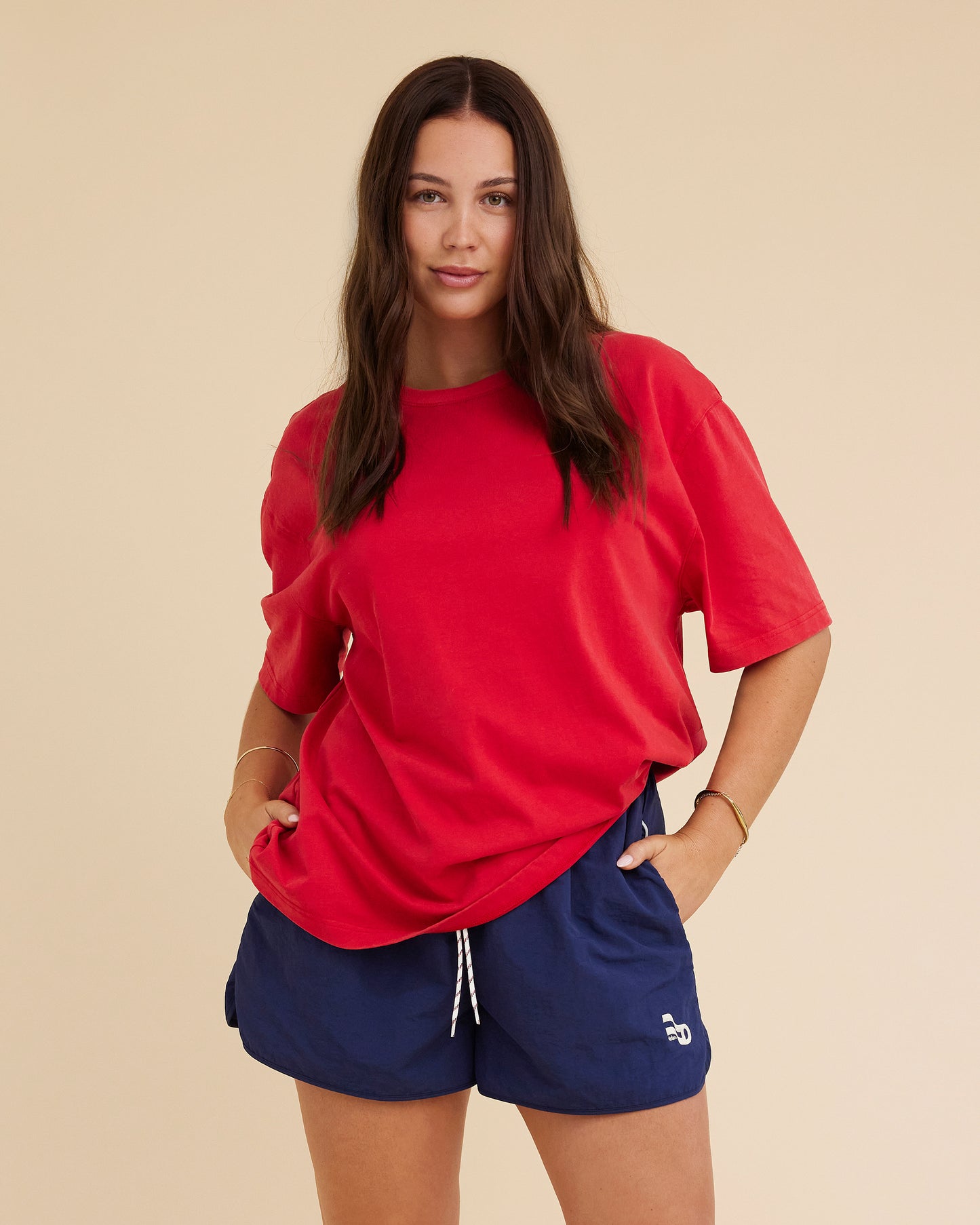 Dear Dylan | Dylan Oversized Tee - Vintage Red