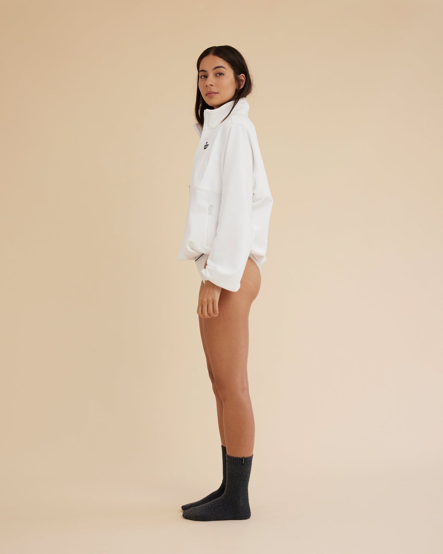 Dear Dylan | Walker Half Zip Sweater - Ivory