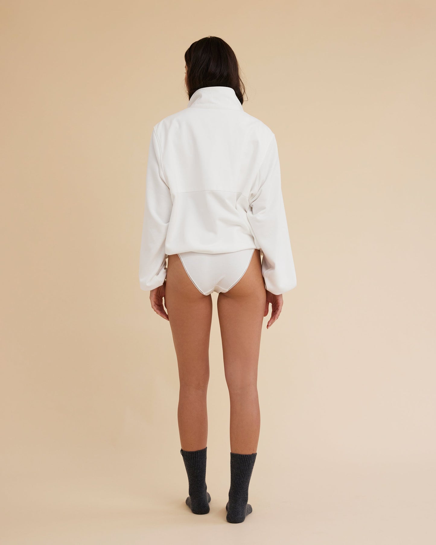 Dear Dylan | Walker Half Zip Sweater - Ivory