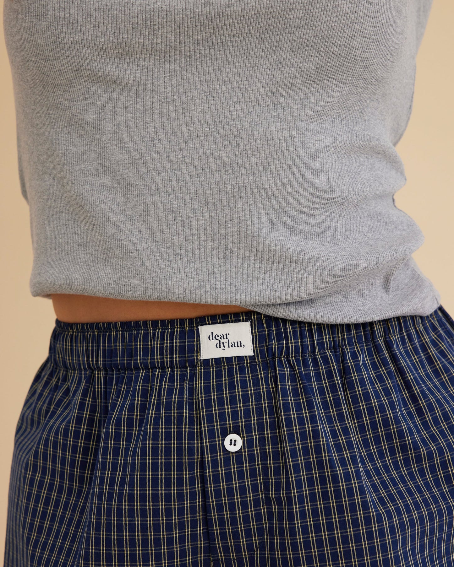 Dear Dylan | Boxer Short - Club Navy Plaid