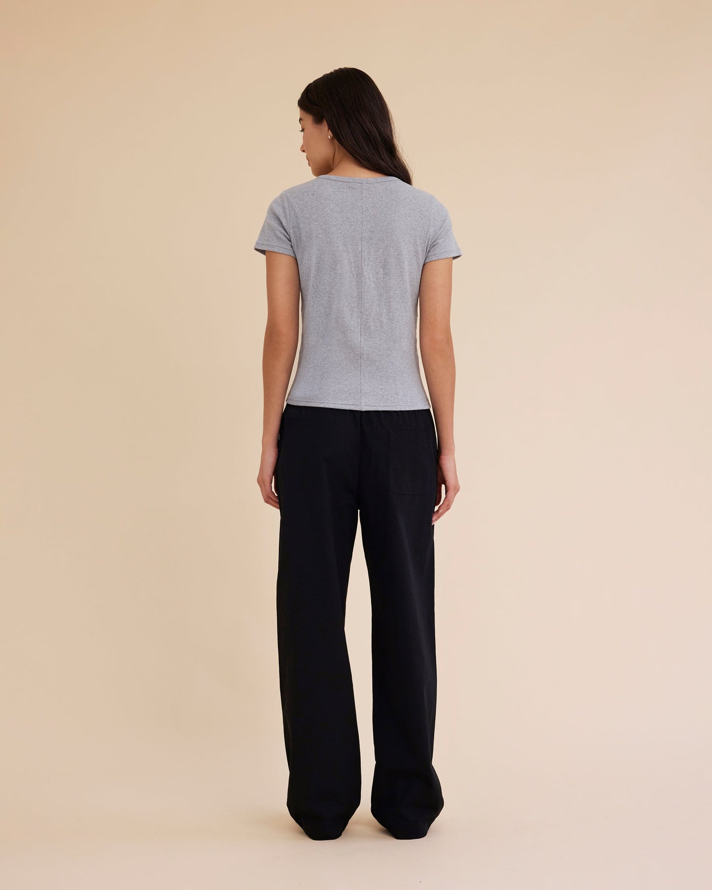 Dear Dylan | Baby Tee - Grey Marle